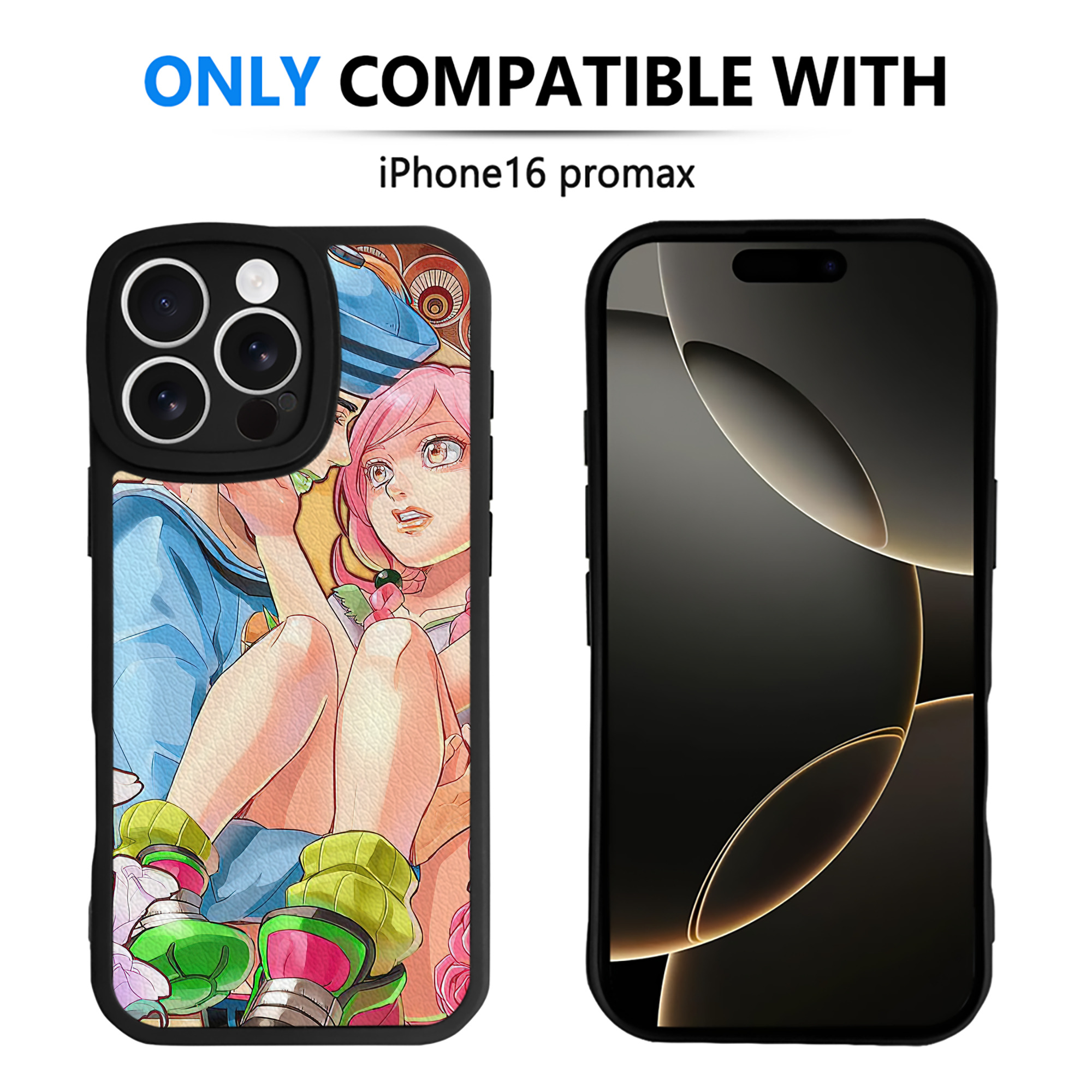 （画像用） ジョジョの奇妙な冒険 JoJo's Bizarre Adventure 【iPhone 16シリーズ対応】シリコンスマホケース（レザー調） 材質：シリコン
